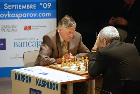 Chess titans Kasparov and Karpov meet again - 25 years on
