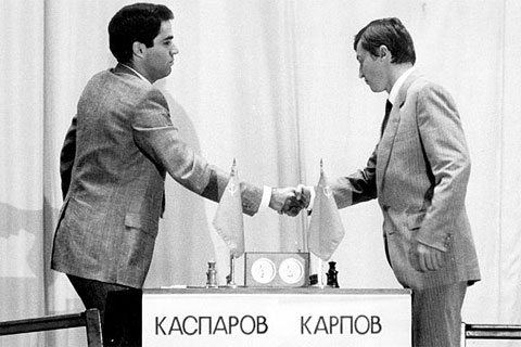Kasparov leads 2-0 against arch rival Karpov