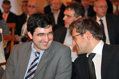 Kramnik y Aronian en el Zurich Chess Challenge 2012