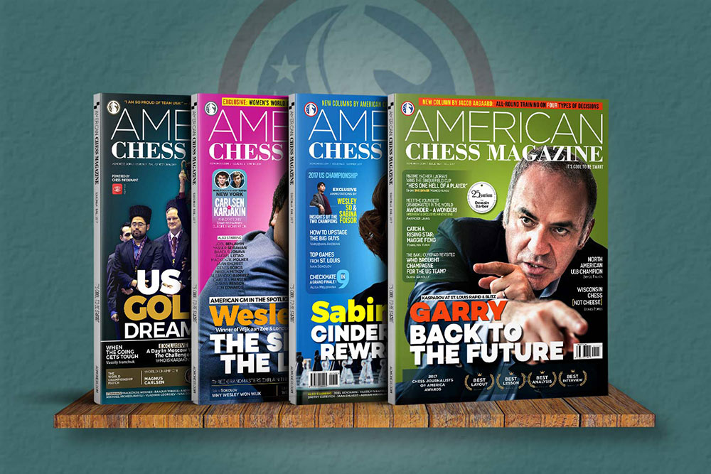 American Chess Magazine covers issues one to four