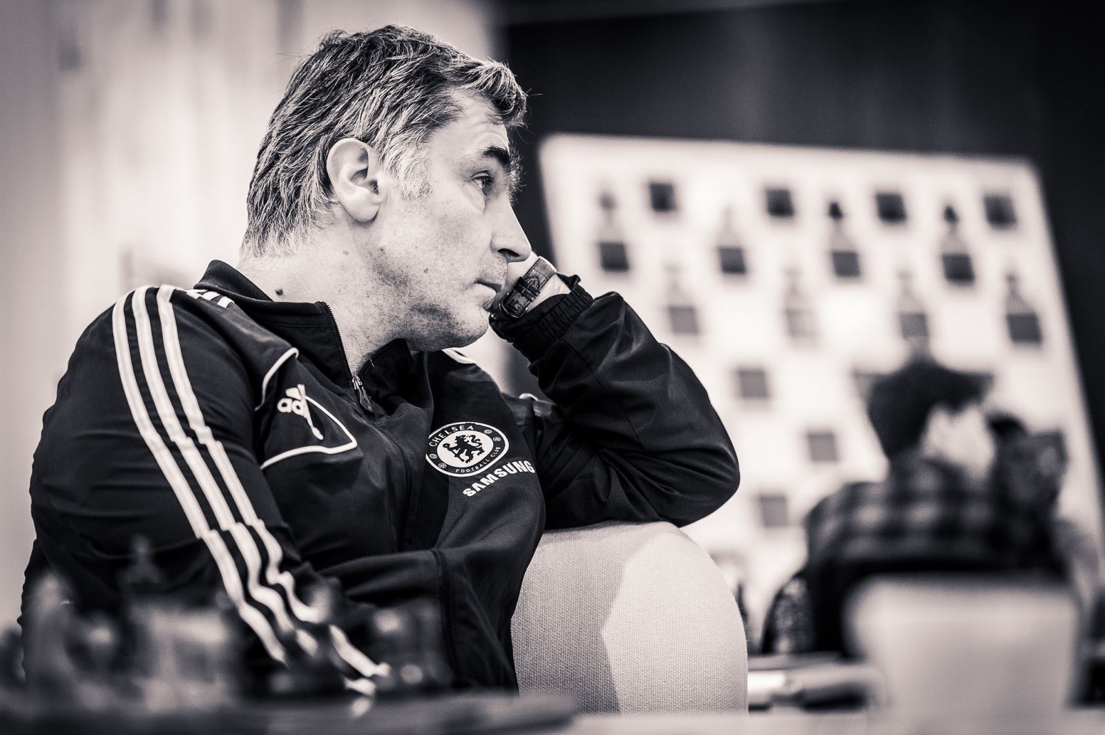 Vassiy Ivanchuk during his fourth round game against Wei Yi