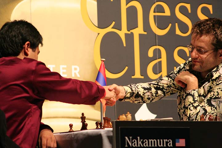 Nakamura and Aronian in 2009