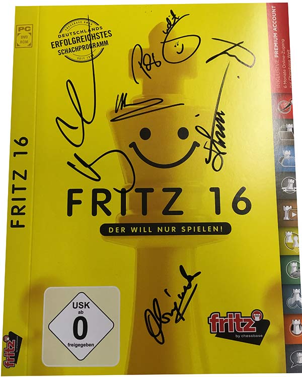 Autographed Fritz 16 prize