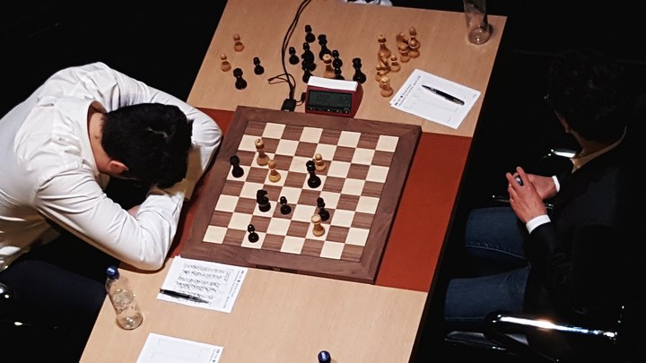 Kramnik with head down