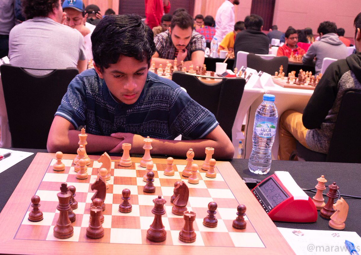 Nihal Sarin at the Abu Dhabi Masters 2018