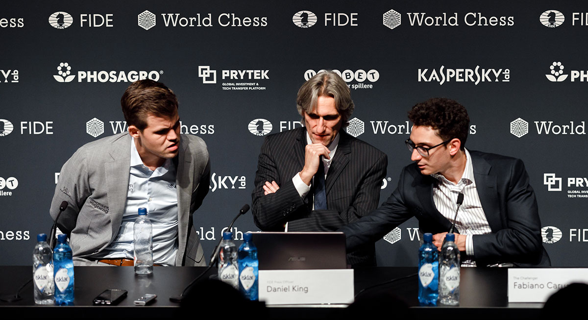 Carlsen, King and Caruana