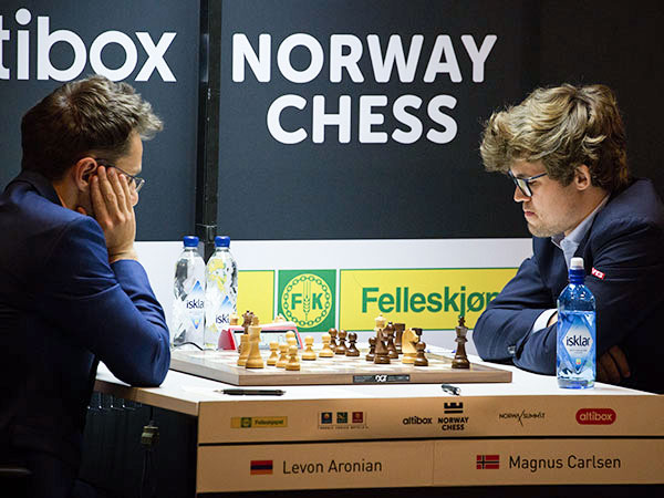 Aronian and Carlsen from Norway Chess 2017