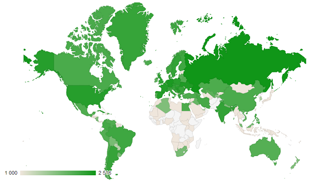 World Chess: New maps and statistics | ChessBase