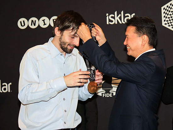 Alexander Grischuk of Russian wins the Open Blitz title of the