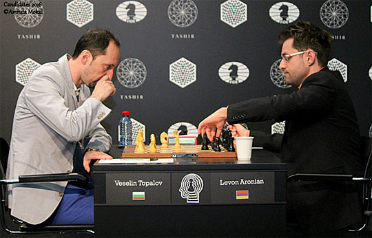 chess24 - Magnus Carlsen beats Levon Aronian to move to +4