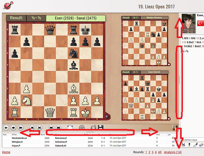 Live analysis, My most interesting chess games