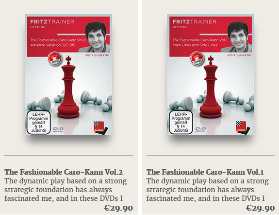 Review - The Fashionable Caro-Kann - Volume 2 by GM G. Vidit, Chessbase  2016 
