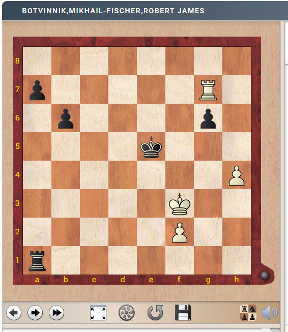 Botvinnik-Fischer (15th Olympiad, Varna 1962), with annotations by