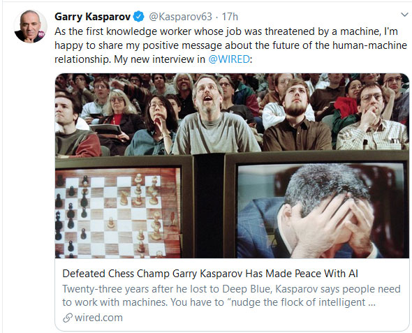 Genuine Impact on X: Ever since Deep Blue won against Garry Kasparov in  1997, chess AIs have been getting better and better - with a current Elo  rating of 3581. Humans on