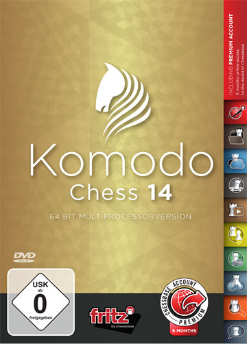 NEU Komodo Chess 14 Multi 64 bit Chessbase mit 6 Monate Premium Mitgliedschaft 