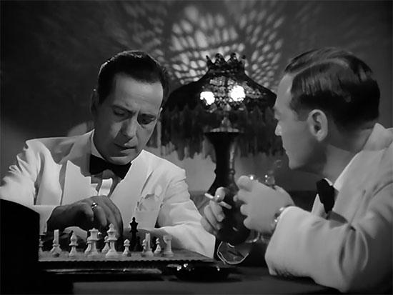 Humphrey Bogart was a master-level chess player and U.S. Chess