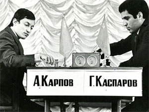 Garry Kasparov and Anatoly Karpov