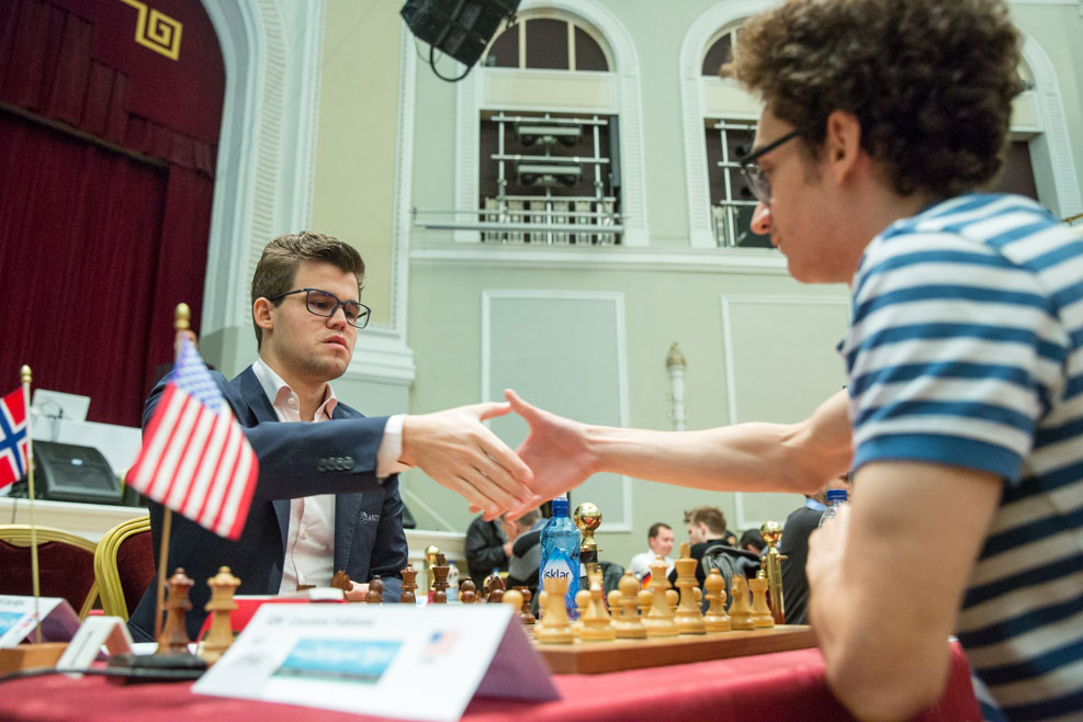 Isle of Man Open Magnus Carlsen beats Fabiano Caruana ChessBase