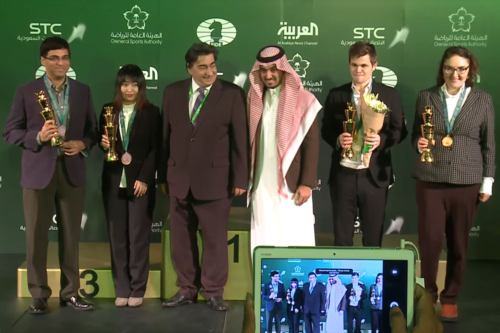 CIC Saudi Arabia on X: The world's highest IQs and greatest #chess players  compete in the King Salman World Rapid and #Blitz Championships this week  in Riyadh - including @MagnusCarlsen, Sergey Karjakin