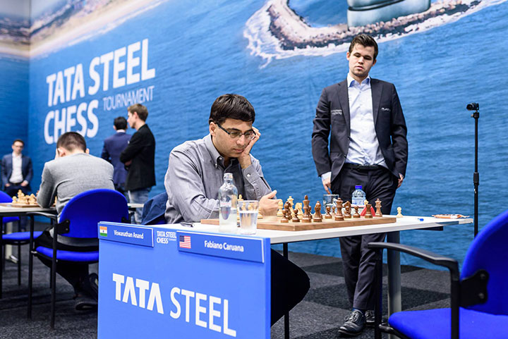 Three decisive games led to a six-way tie in Round 3 of the Tata Steel  Challengers 2023