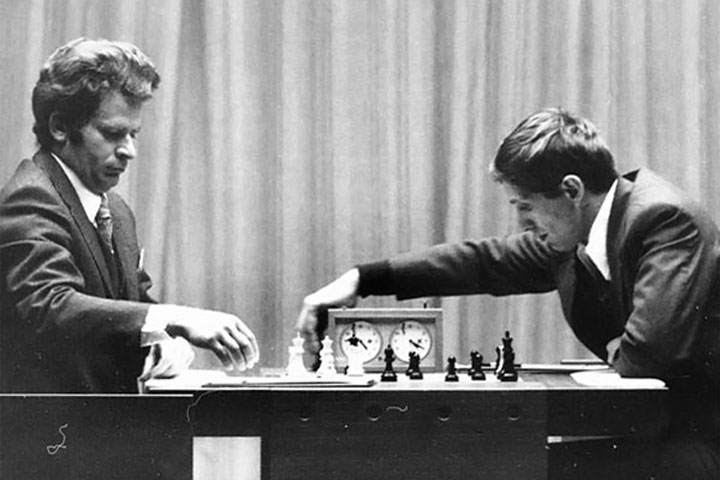 1972 Original Photo BOBBY FISCHER vs. BORIS SPASSKY Chess Championship USA  USSR