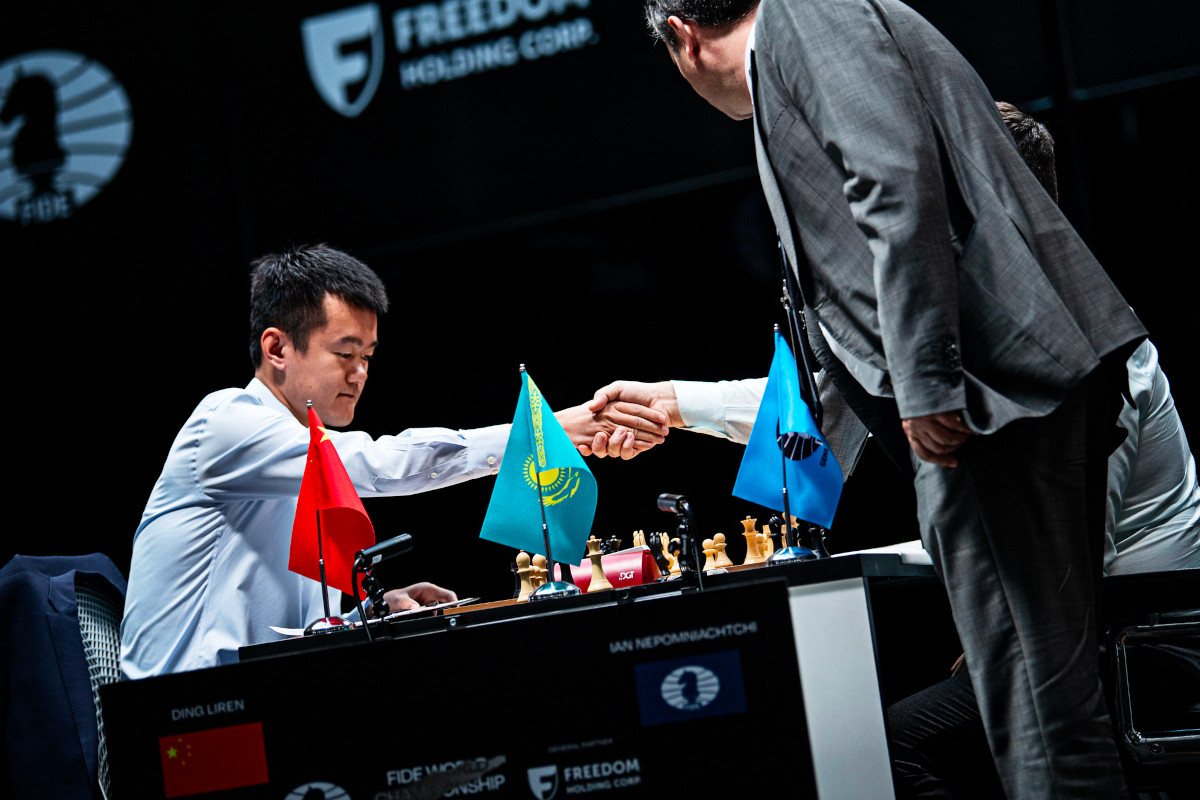 World Championship Game 3: Ding comfortably draws with black