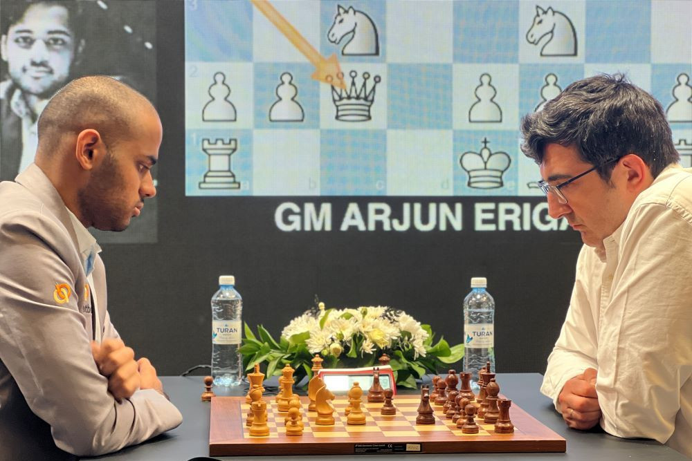 Satty Zhuldyz 2023 Arjun Erigaisi roars in rapid ChessBase