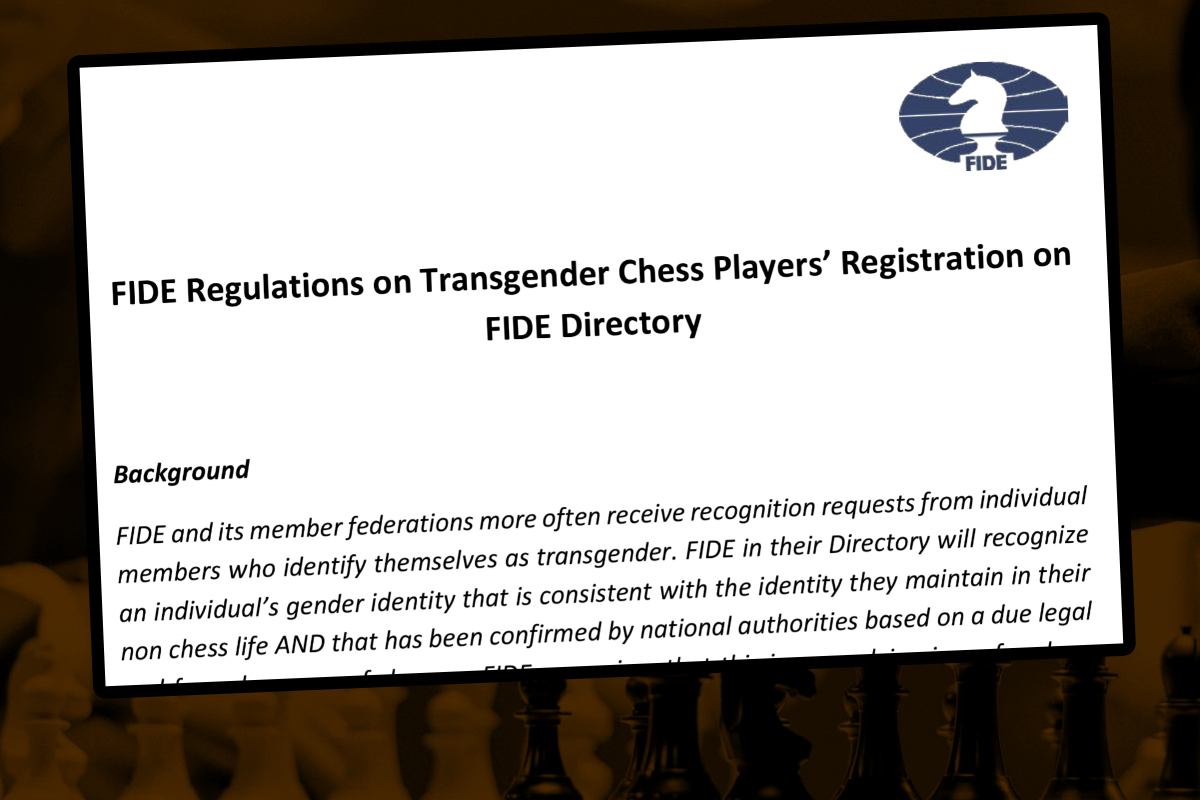 FIDE bans transgenders from Women events ChessBase image image