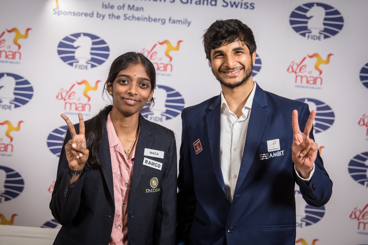 ChessBase India on X: Vidit Gujrathi and Vaishali Rameshbabu win the FIDE  Grand Swiss and Women's Grand Swiss 2023!! Both of them now qualify for the  Candidates Tournament in 2024. Creative: Abhyudaya