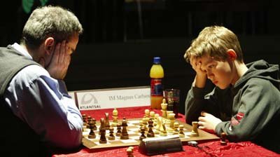 Carlsen,Magnus (2484) - Kasparov,Garry (2831) Reykjavik - rapida