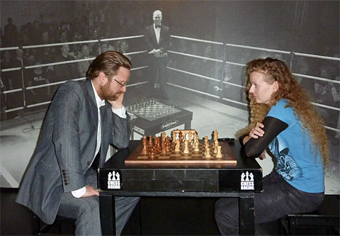 The inventor of the sport chess boxing, action artist Iepe Rubingh