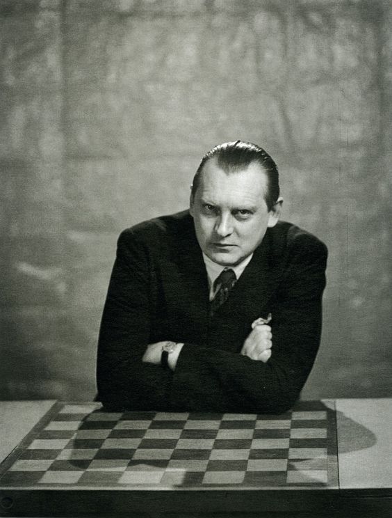 Alexaner Alekhine portrait by Man Ray