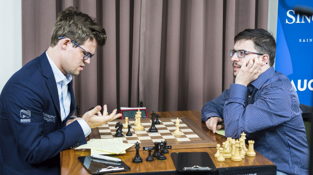 Carlsen and Vachier-Lagrave