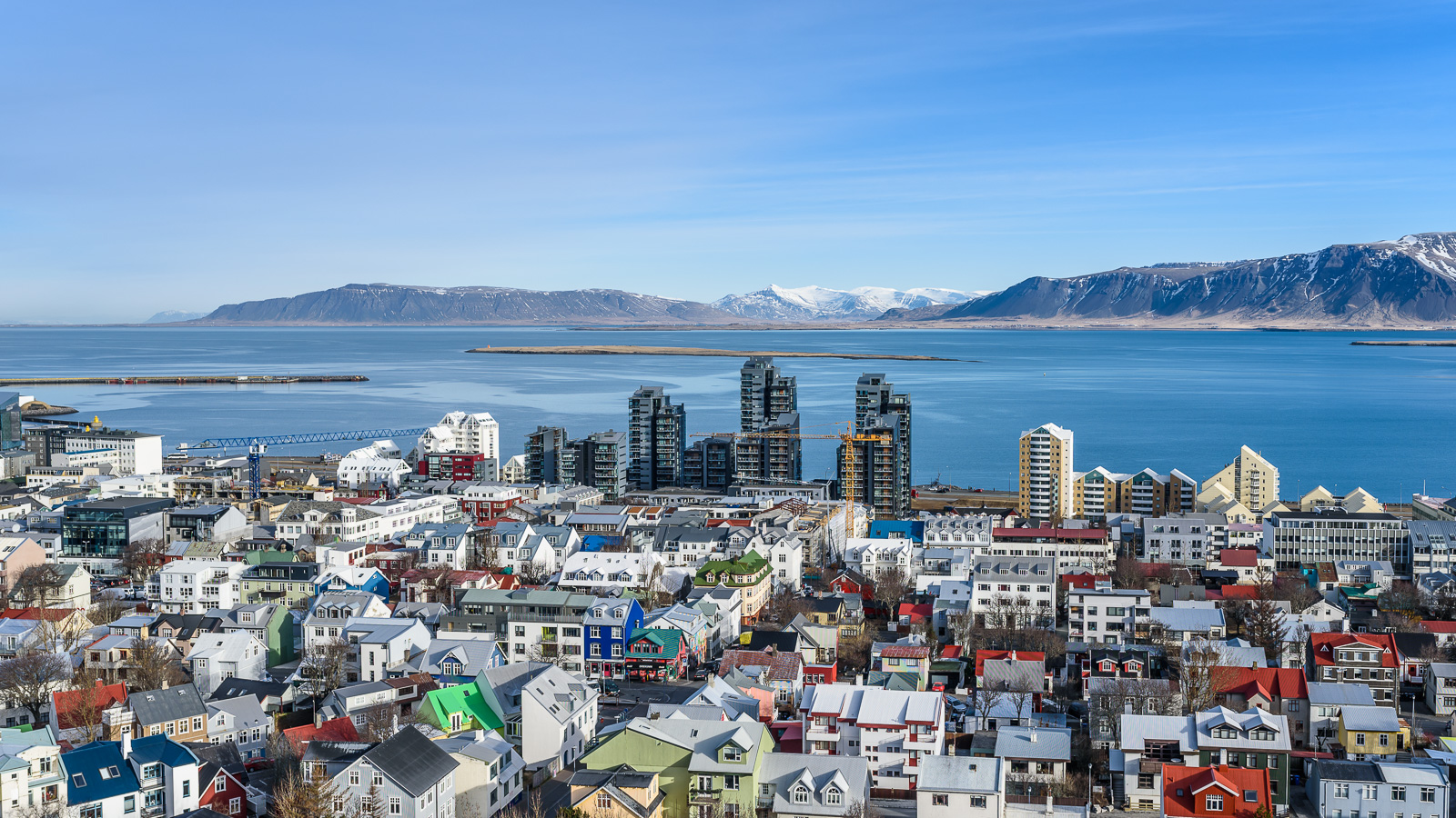Reykjavik city overview