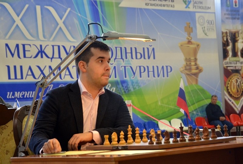 Ian Nepomniachtchi during his second round game against Emil Sutovsky at the Karpov Poikovsky International