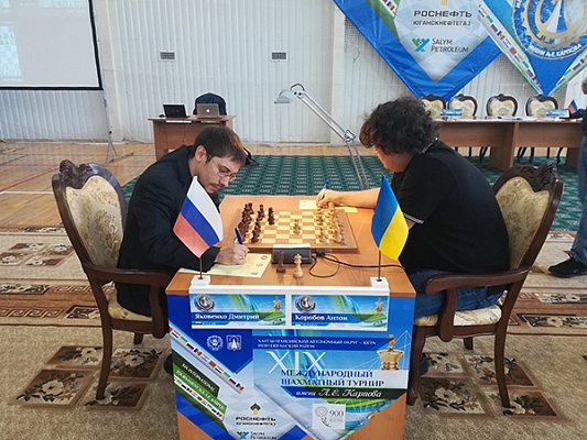 Jakovenko against Korobov in the fifth round of Karpov Poikovsky International