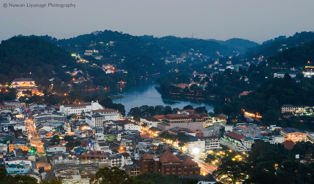 Aerial view of Kandy