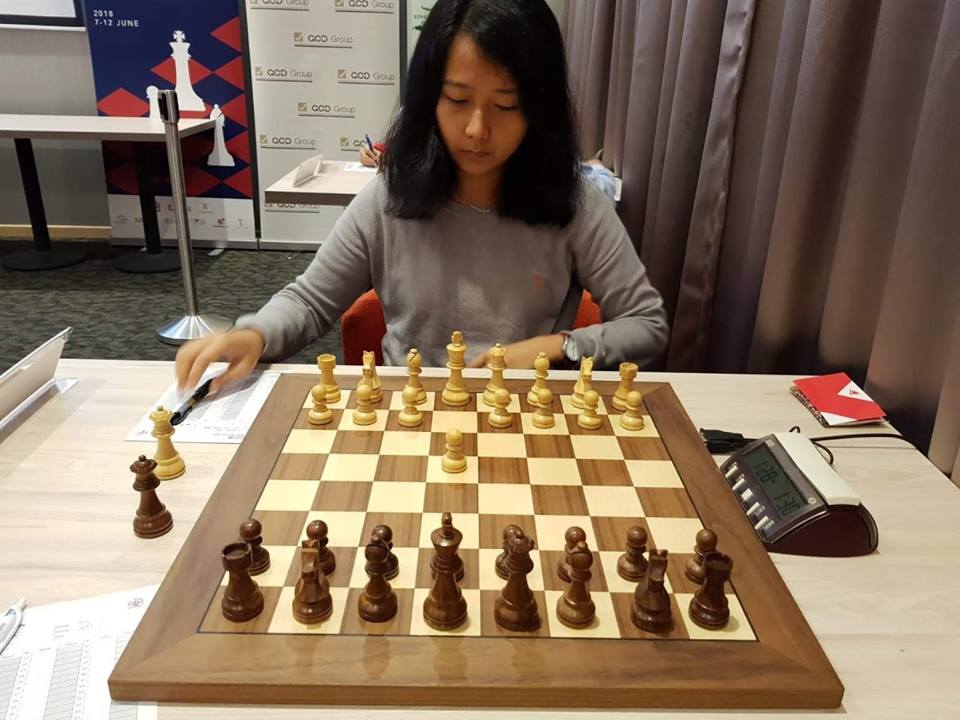 WIM Irene Sukandar at the QCD-Prof Lim Kok Ann Grandmasters Invitational 2018 
