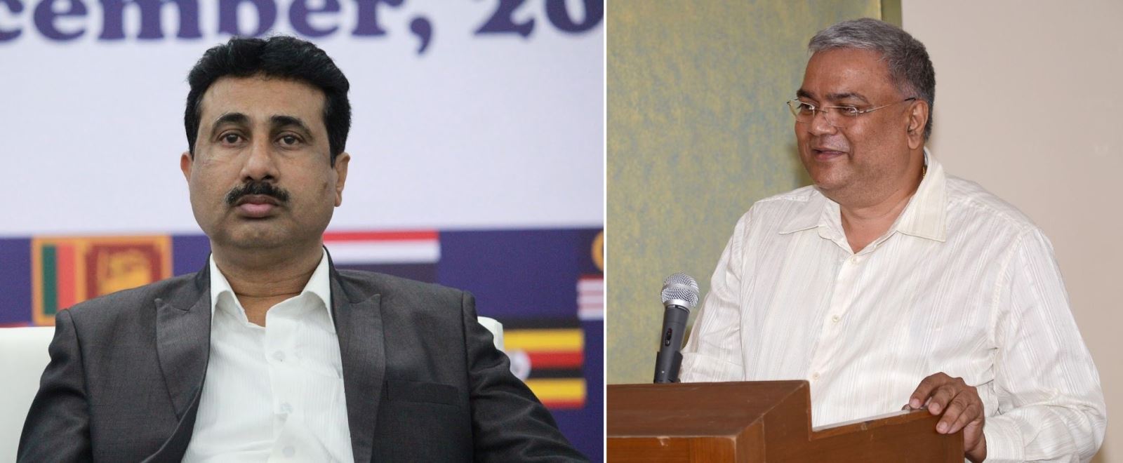 Secretaries of Gujarat and Goa Chess Associations: Mr Bhavesh Patel (L) and Mr Kishore Bandekar.