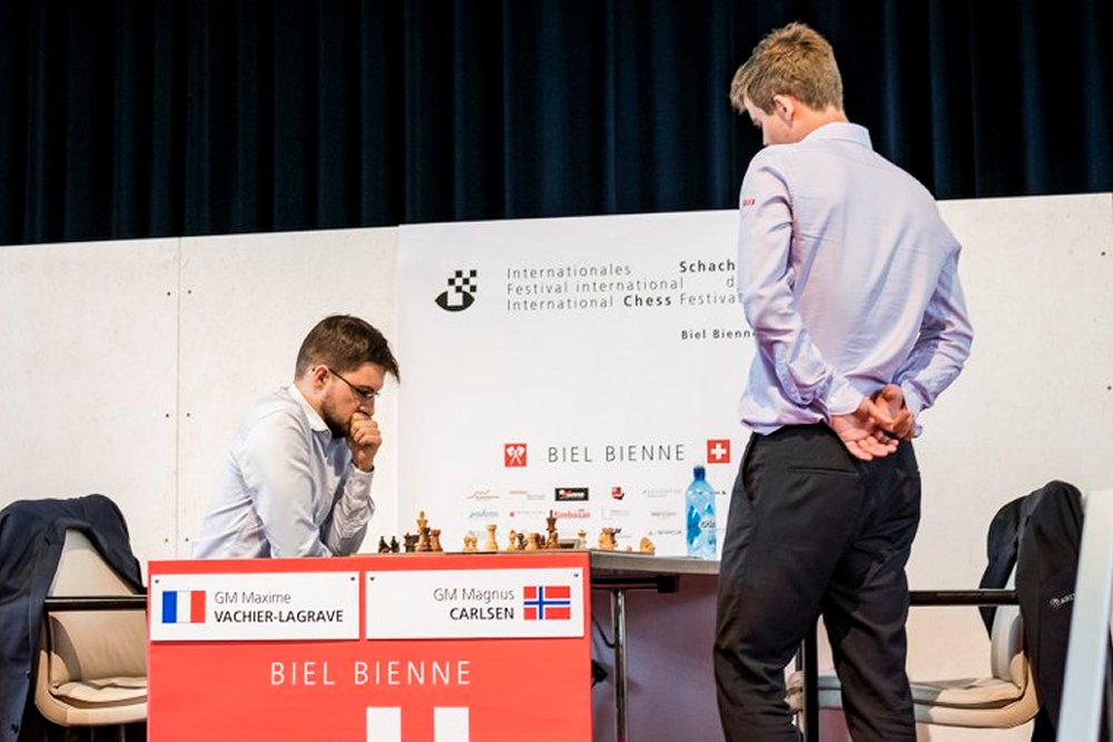 Carlsen watches Vachier-Lagrave
