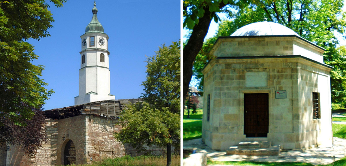 Sahat tower and mausoleum