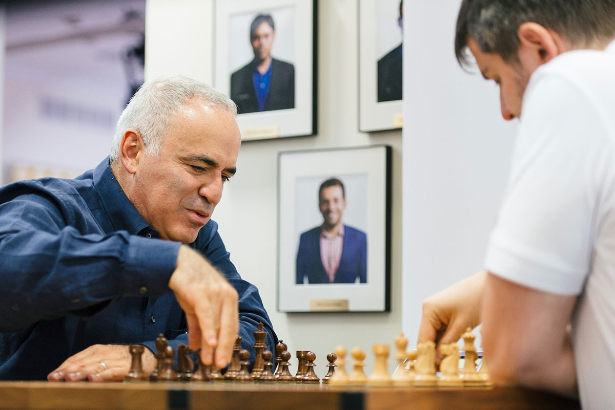Kasparov and Svidler