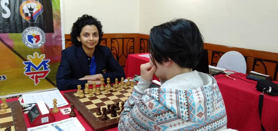 Padmini Rout during the fifth round of the A17th ian Continental Championship