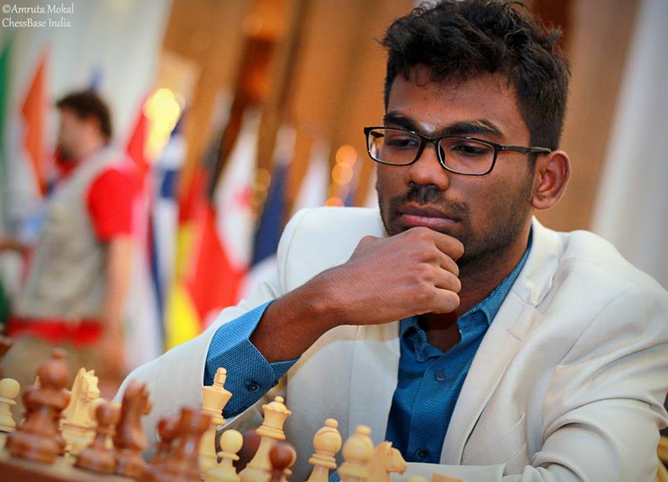 Sethuraman during the 2017 FIDE World Cup