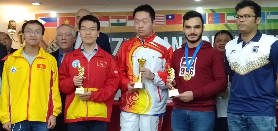 Top five finishers at the Asian Continental Championship 2018