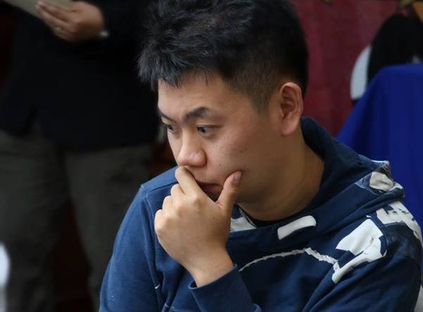 Wang Hao during the Asian Continental Chess Championship 2018