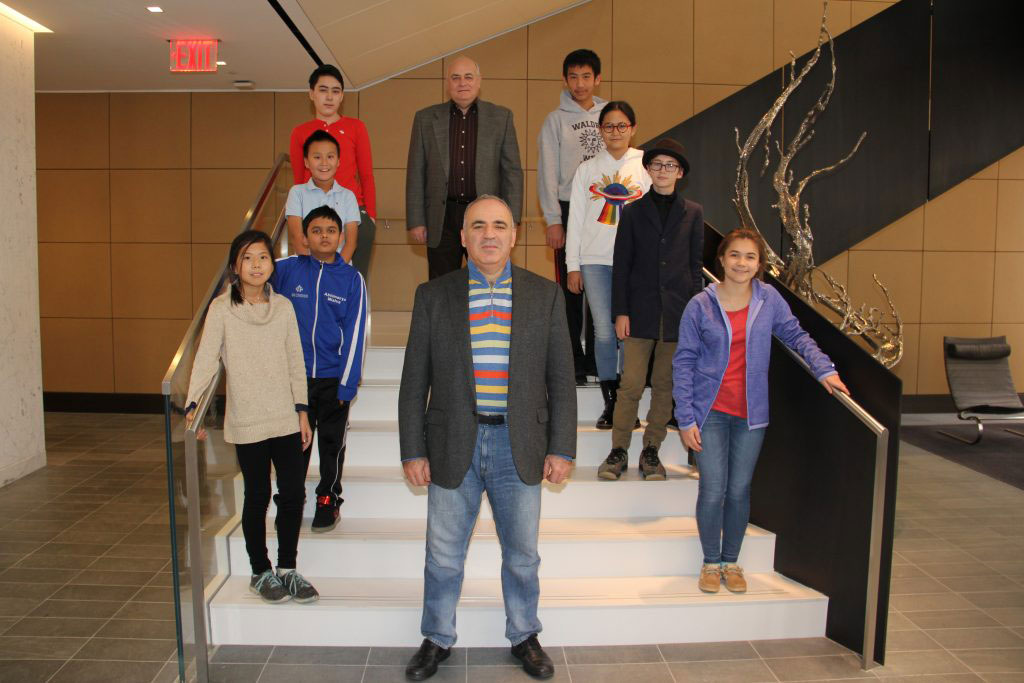 Group photo with Kasparov