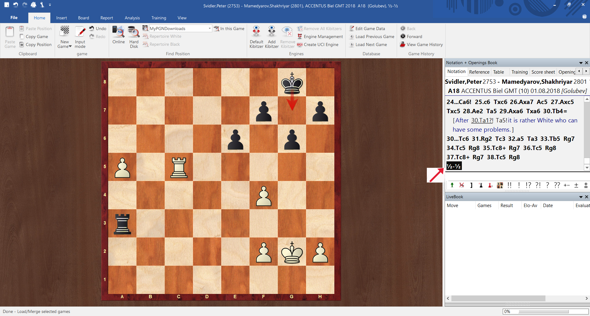 create new games in chessbase reader