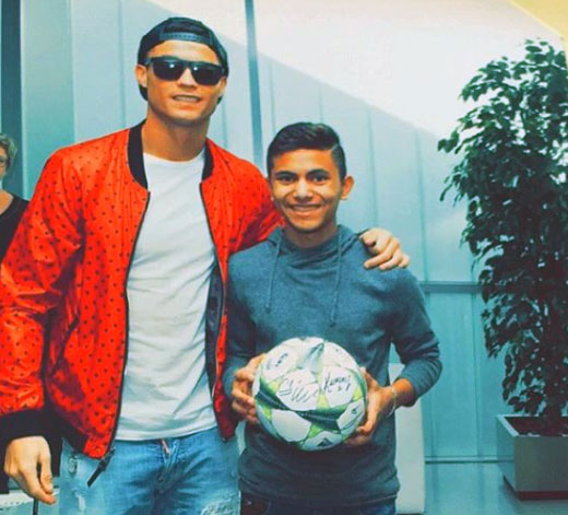 Fahim with Ronaldo