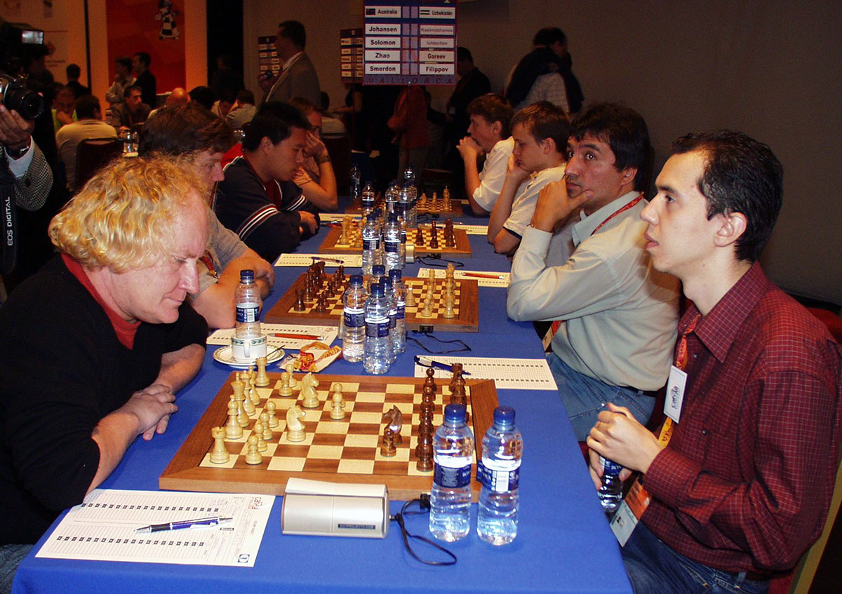 Johansen vs Kasimdzhanov Calvia Olympiad 2004
